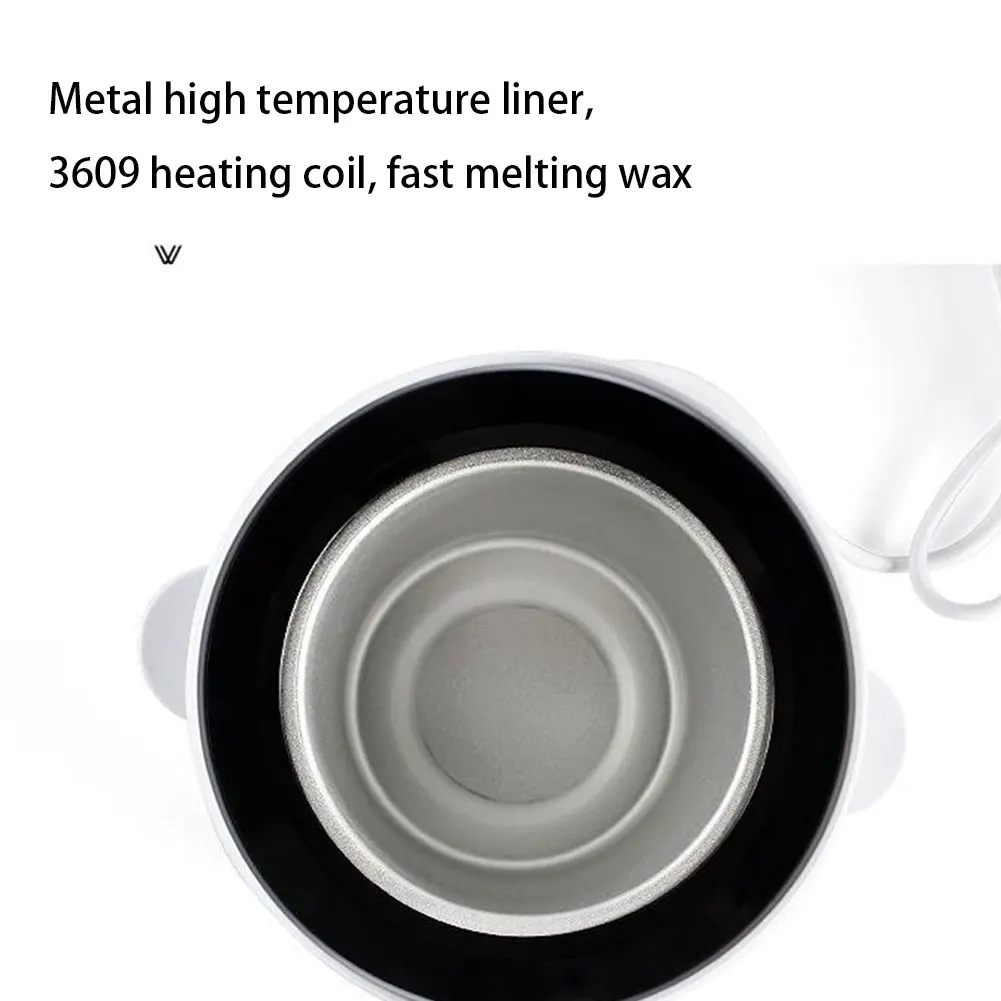 

Hair Removal Wax Beans Electric Wax Warmer Paraffin Heater Machine Wax Dipping Pot Depilatory With Adjustable Temperature 400ml