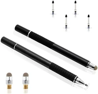 universal 2 in 1 fiber stylus pen drawing tablet pens capacitive screen caneta touch pen for mobile phone smart pen accessories