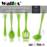 walfos food grade silicone cooking tools accessories heat resistant kitchen utensil set non stick spatula turner ladle spoon
