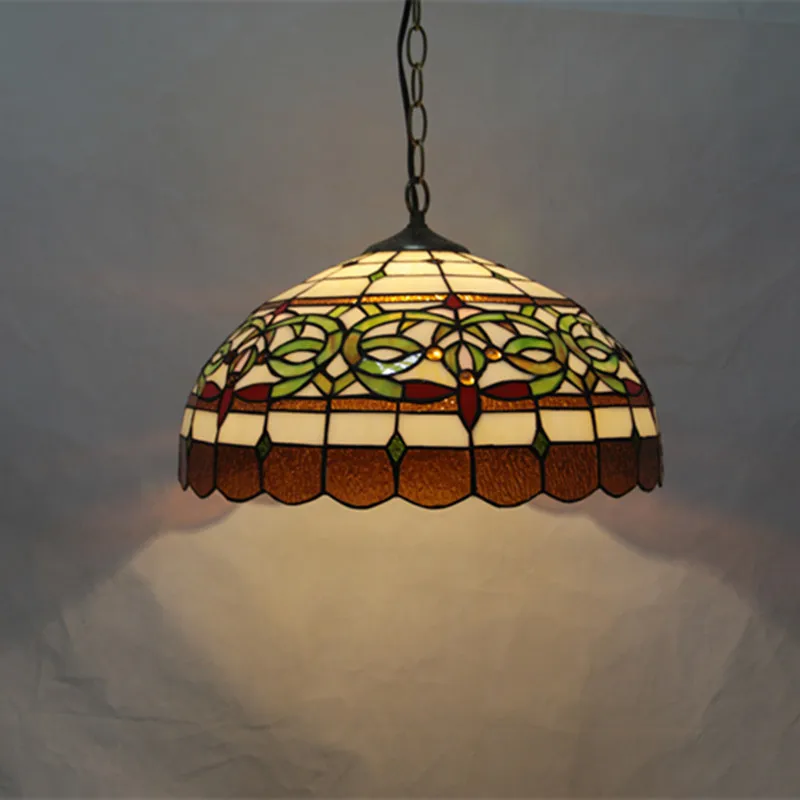 Лампа Тиффани Стрекоза стеклянный подвесной светильник богемный Одиночный из