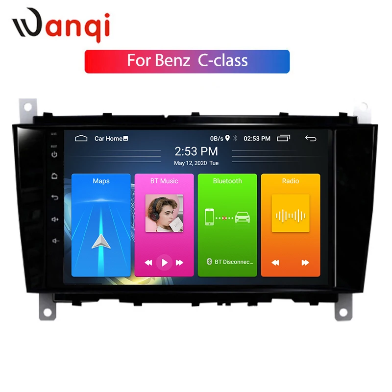 

Wanqi Android10.0 Car GPS stereo audio navigation is suitable For Mercedes-Benz C-class CD multimedia radio player without DVD