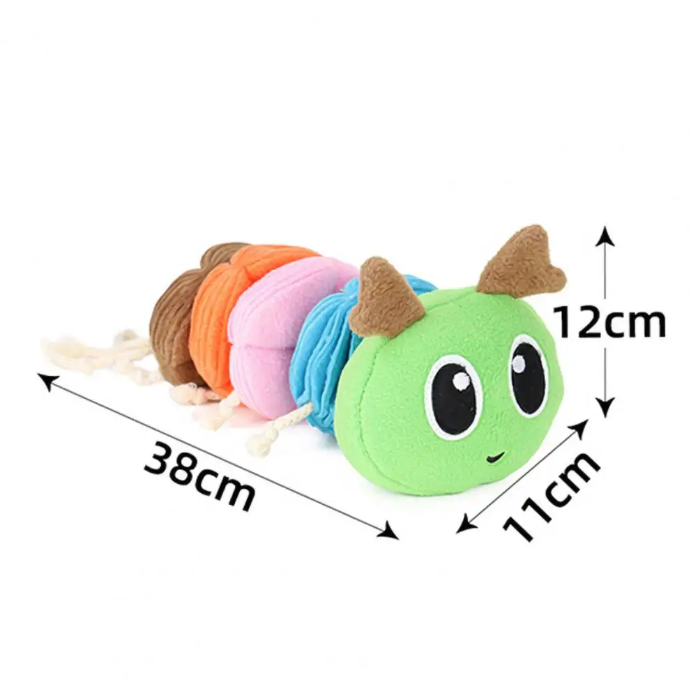 

Puppy Dog Caterpillars Shape Leak Food Sniffing Toys Grind Teeth Pet Supplies