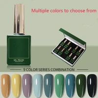 6pcs 9pcsset 15ml gel nail polish rainbow neon hybrid varnishes for nails manicure set decoration need base top coat uv led gel