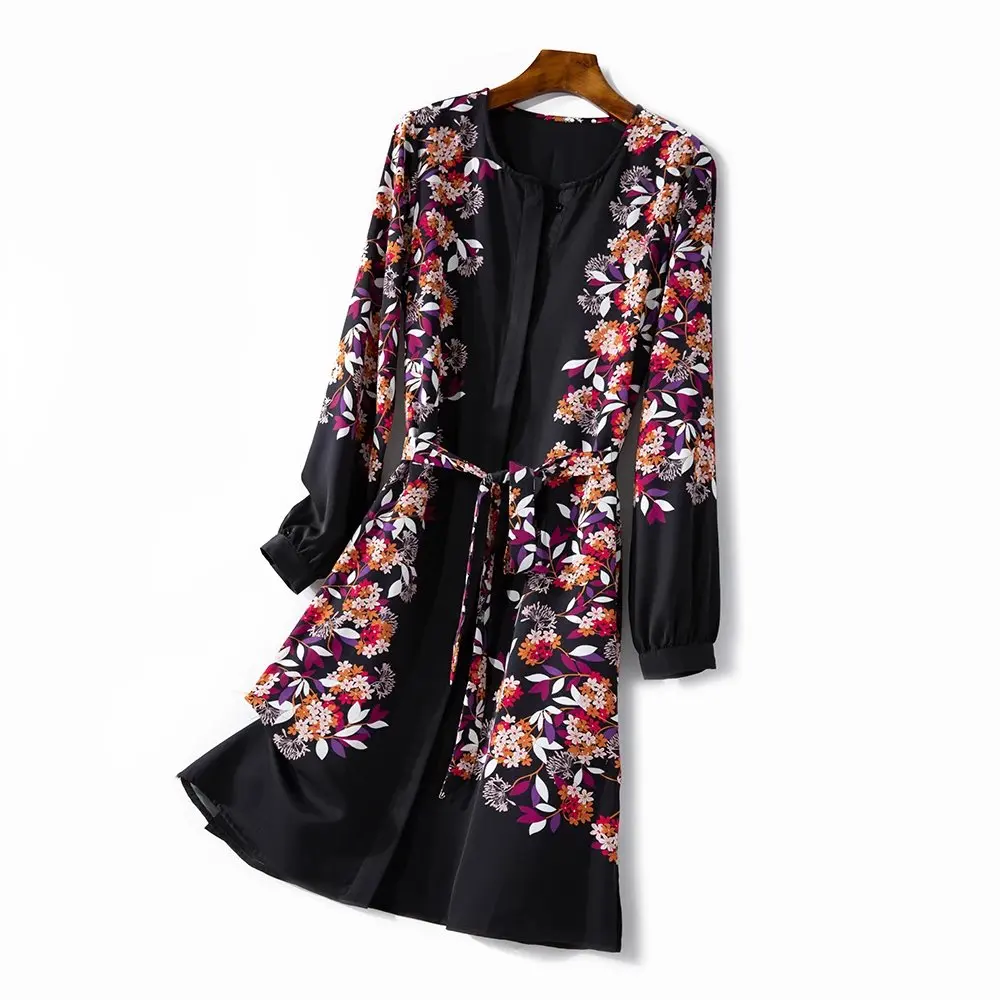 Женское платье на шнуровке с принтом новое темпераментное Платье До Колена