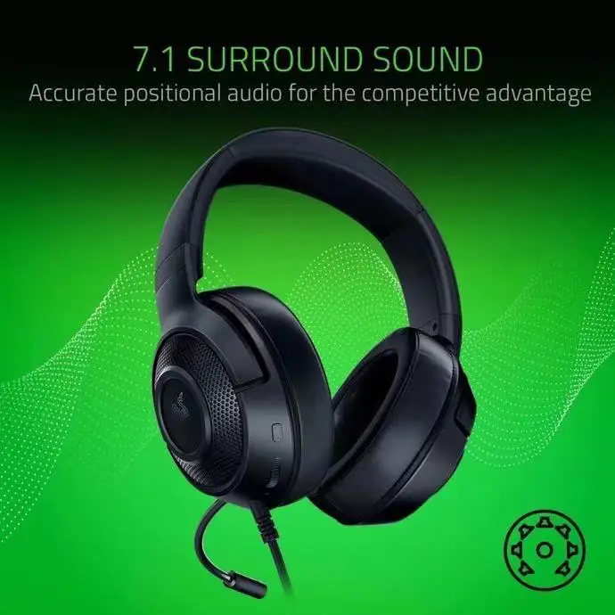 Проводные наушники для Razer Kraken X Essential Проводная игровая гарнитура 7 1 объемный