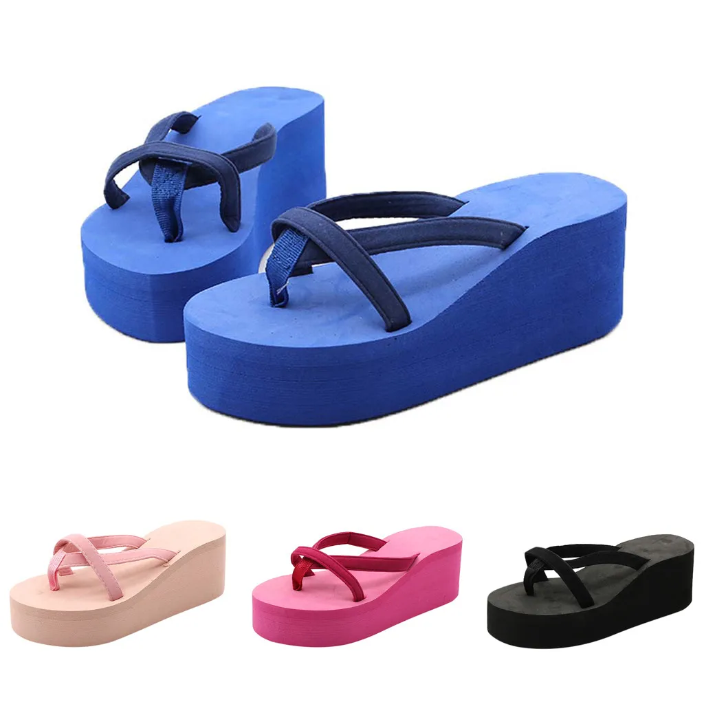 

SAGACE Sandals Women Heel Zapatillas Torridity Shoes Fashion Straped Slippers Beach Flops Solid Slides flip flops sandals women