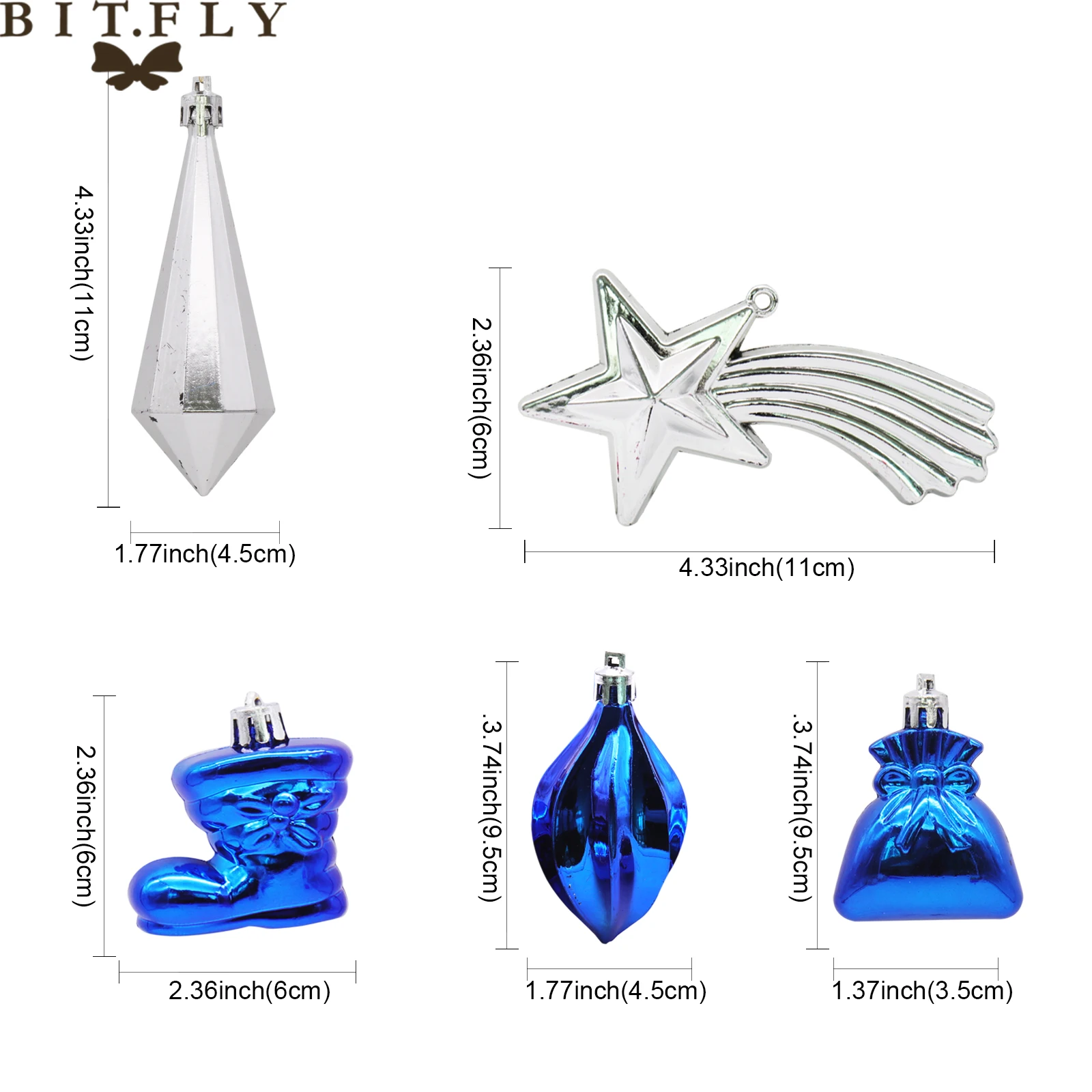 BITFLY 6 шт./упак. мини рождественские сапоги метеоритная звезда бриллиантовый