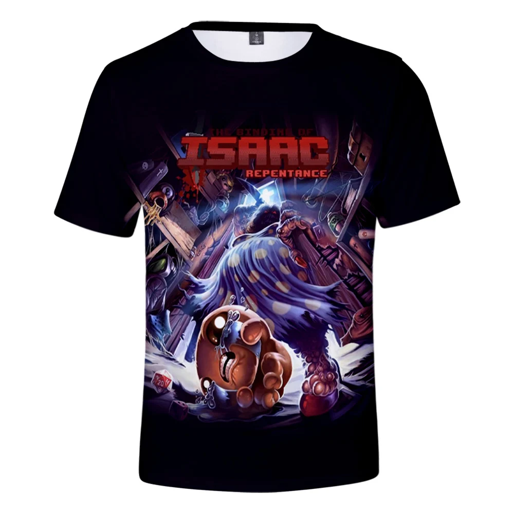 

New The Binding Of Isaac 3D Tshirt Summer Preppy Tops Men / Women Street Clothing T-shirt Hip Hop Punk Style Youthful Innovation