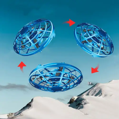 Мини Дрон Quad Индукционная Левитация НЛО детский подарок usb зарядка светодиодный