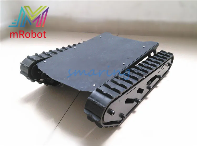 

Новый дизайн черный амортизирующий Робот Танк автомобиль шасси T007 с амортизирующей подвеской гусеничный трактор гусеничная Скоба RC