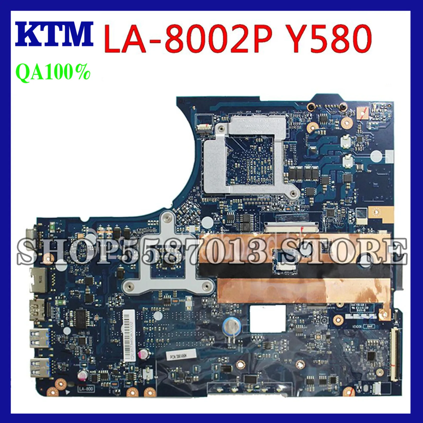 

KEFU Y580 QIWY4 LA-8002P Motherboard For LENOVO Y580 Laptop Motherboard 90001314 GTX660M 2G HM76 DDR3 Test 100% Work