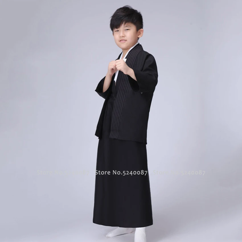 Японский Фестиваль традиционное кимоно аозай халаты платье для мальчиков юката