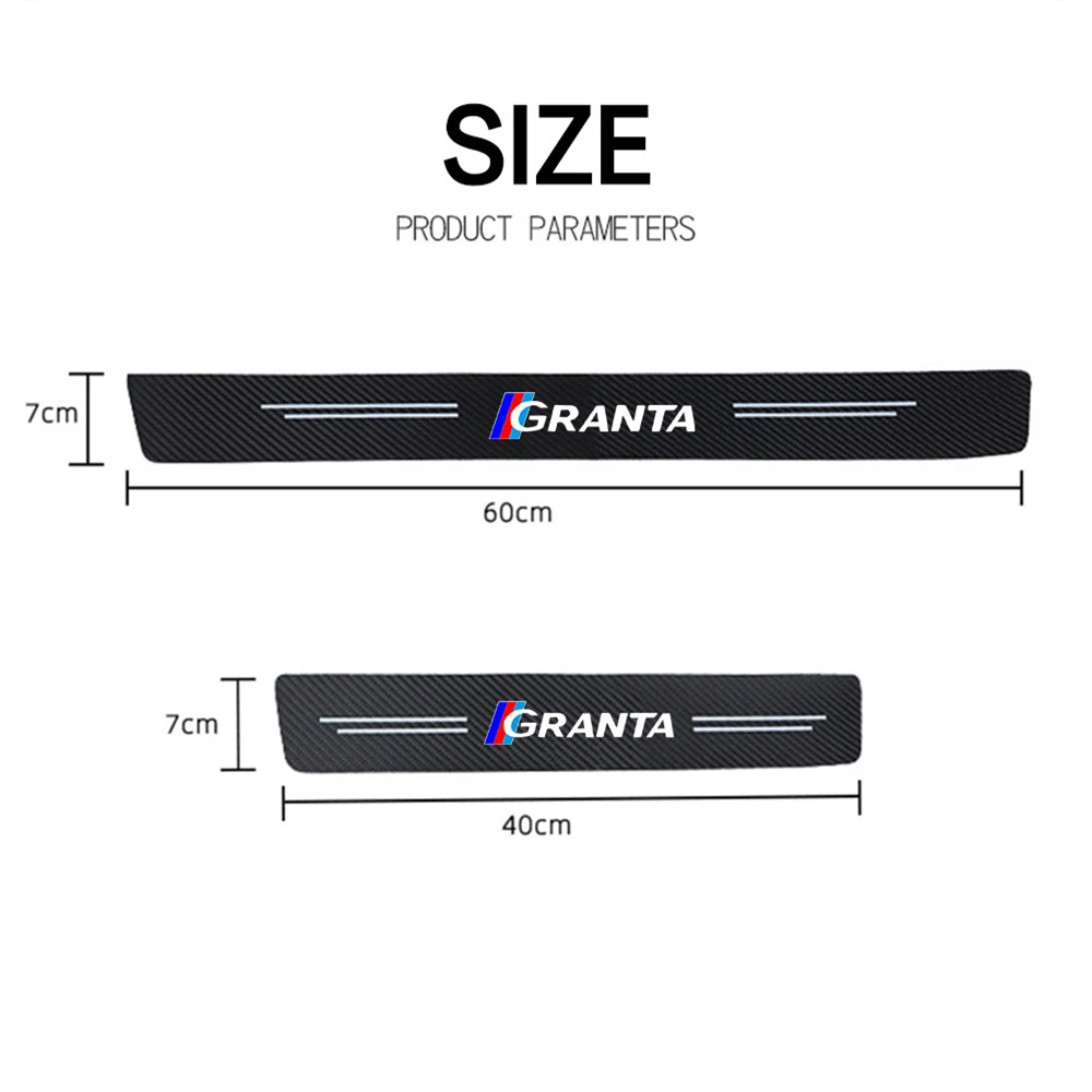 4 шт. защитные наклейки из ткани и порог машины для автомобиля автомобильные