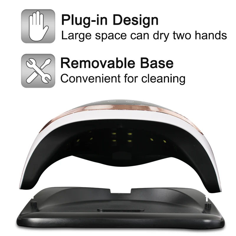 UV LED Nail Dryer For Manicure Gel Varnish Fast Drying Lamp With Smart Sensor Professional Salon Use Art Equipment | Красота и