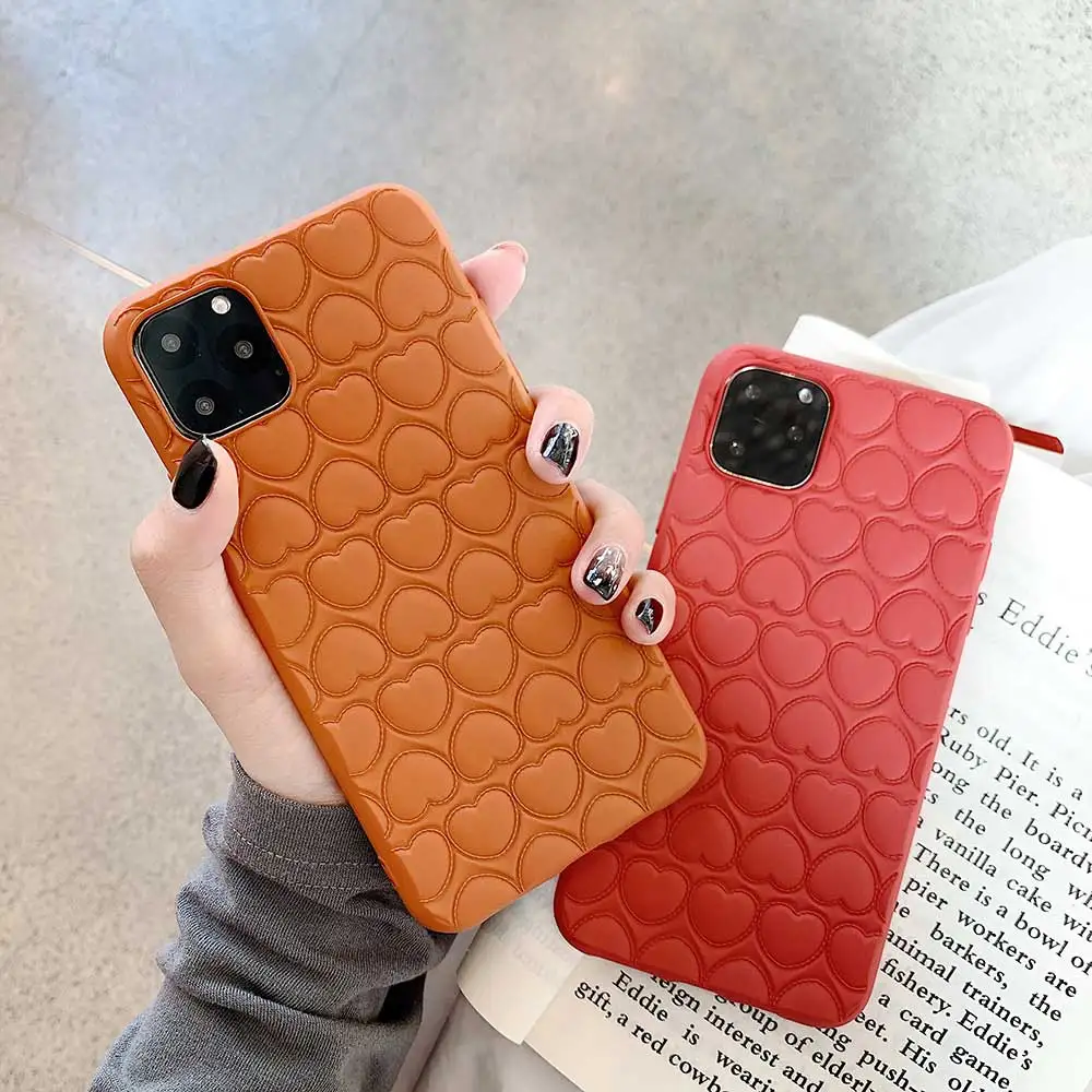 Парный чехол для телефона iphone 12 11 Pro 11Pro XS MAX XR X мягкий силиконовый 6 6S 8 7 Plus 8plus 3D