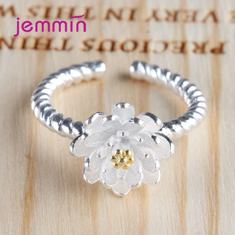 Модный Ювелирный Набор для женщин кулон в виде цветка ожерелье кольцо