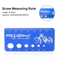 bicycle screw measuring caliper titanium alloy bolt nut screw thread measuring ruler m3m4m5m6m8m10 measurement tool