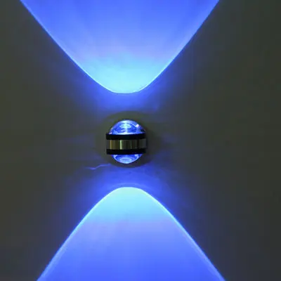 Blue light Вверх вниз настенный светильник светодиодный Современный Крытый отель декоративный светильник Гостиная Спальня прикроватный ТВ фон изображение лампа Настенный прохода бра - Цвет абажура: Blue light