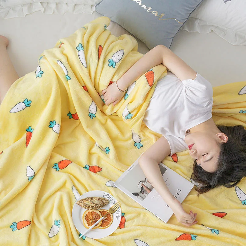 Мягкое одеяло для сна в виде моркови|Одеяла| |