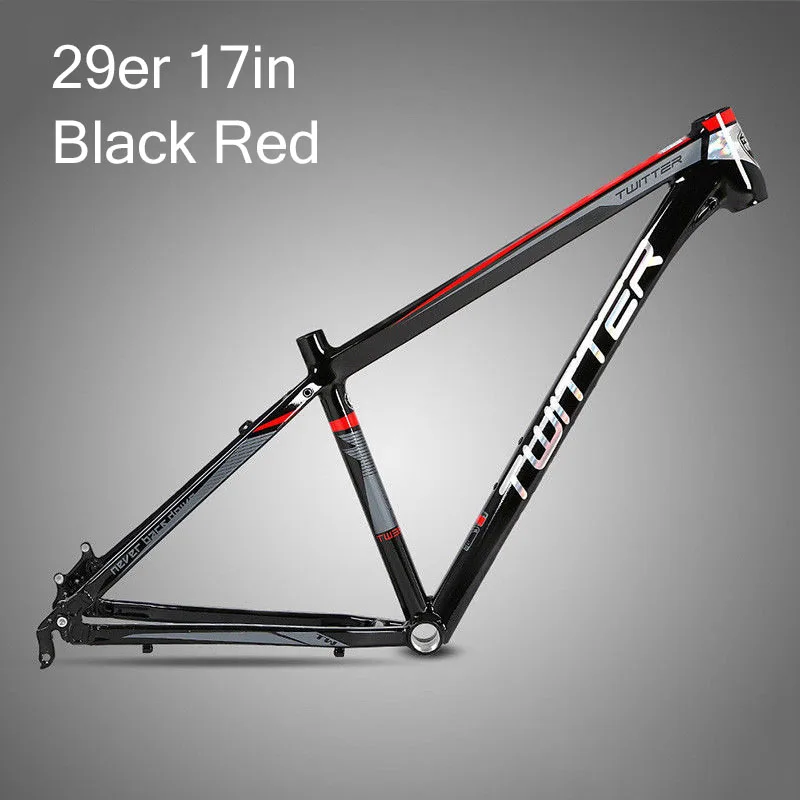 29er Black Red-17in Твиттер 3900XC рама горный велосипед 15,5 17 19 дюймов горный велосипед Алюминиевый велосипед рамы для колес Размер 29er велосипедная Рама набор - Цвет: 29er Black Red-17in