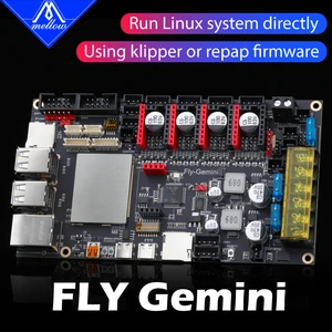 mellow 64bit a53 fly gemini v1 board dual chips klipper reprap marlin for tmc2209 ender 3 voron 0 delta 3d printer parts free global shipping