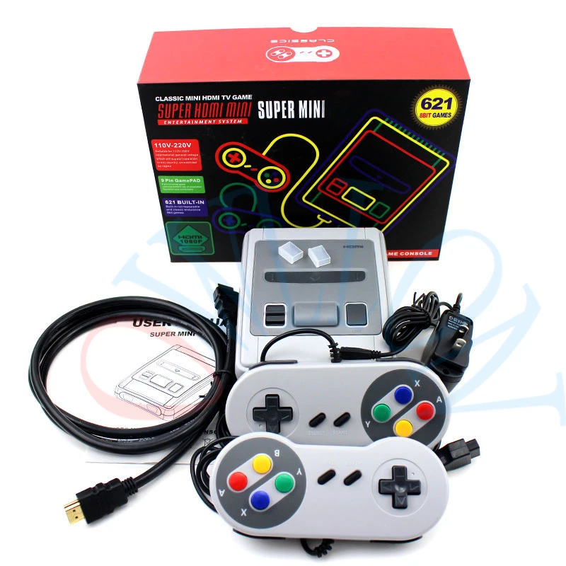 Супер Мини HD семейный ТВ 8 бит SNES Видео игровая консоль Ретро Классический выход