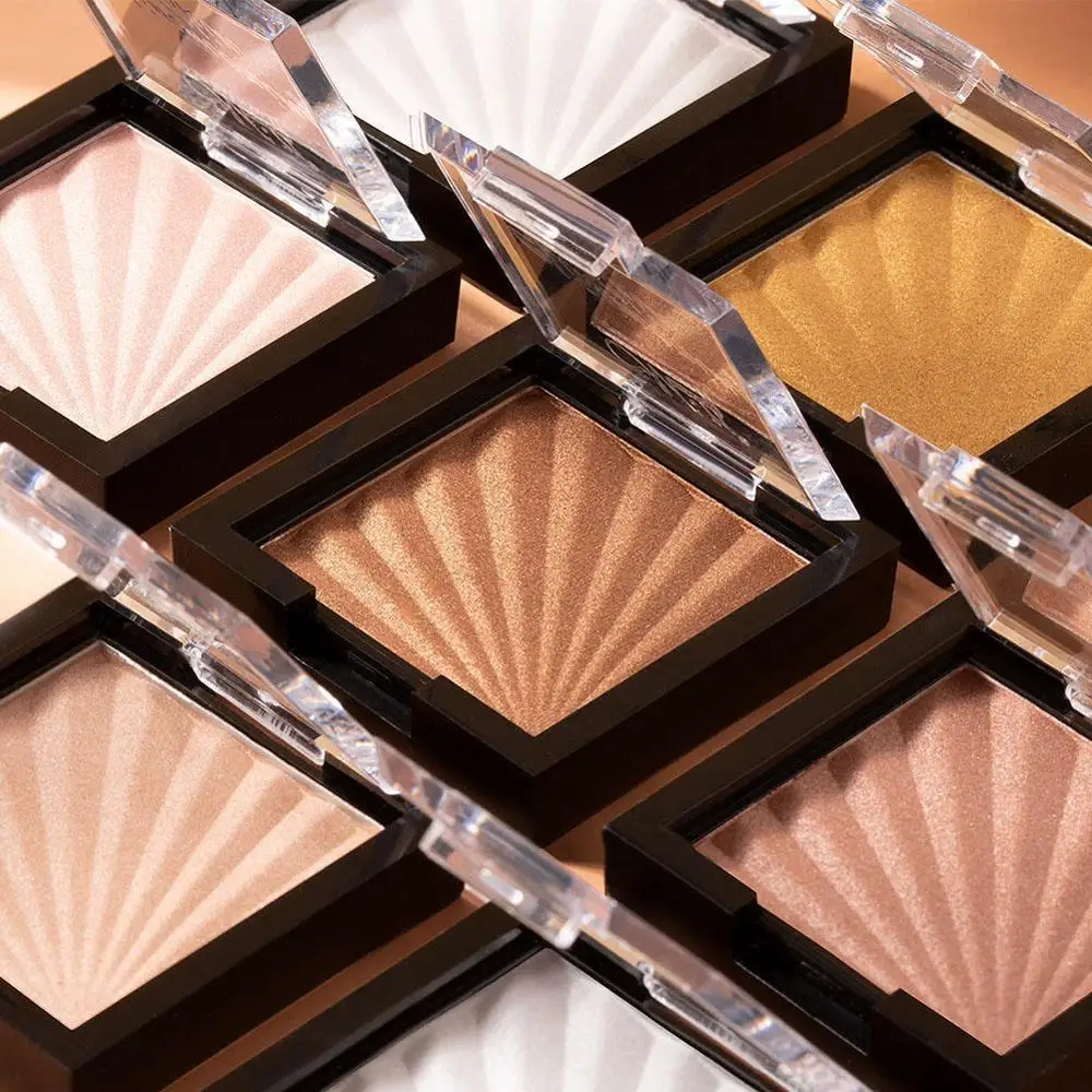 Имбирный Блеск порошок 7 цветов Алмазный хайлайтер ремонтная емкость тени для