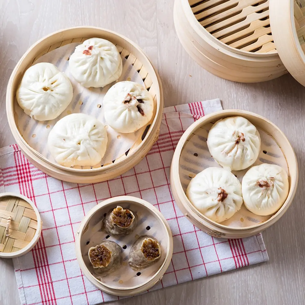 Отпариватель крышка Бамбуковая решетка для варки на пару рыба рис овощная