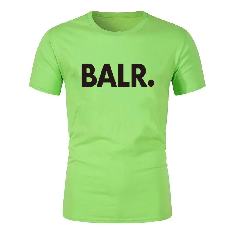 

2021 Summer Men 3d T-shirt Printing T-shirt O-neck Short-sleeved Fashion BALR Men's Simple T-shirts Men's Tops Sudadera Hombre