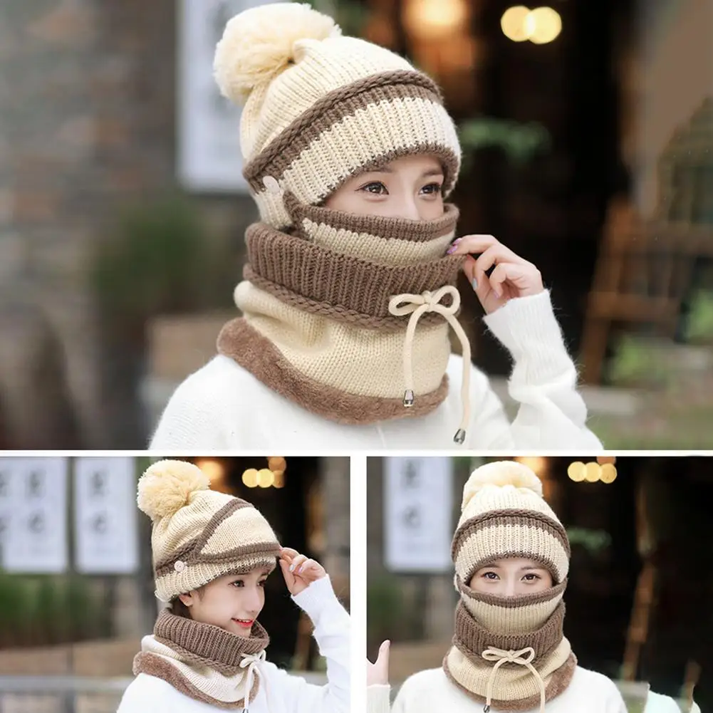 Зимний шарф 3 в 1 высококачественный прочный сверхтолстый двухслойный мягкий