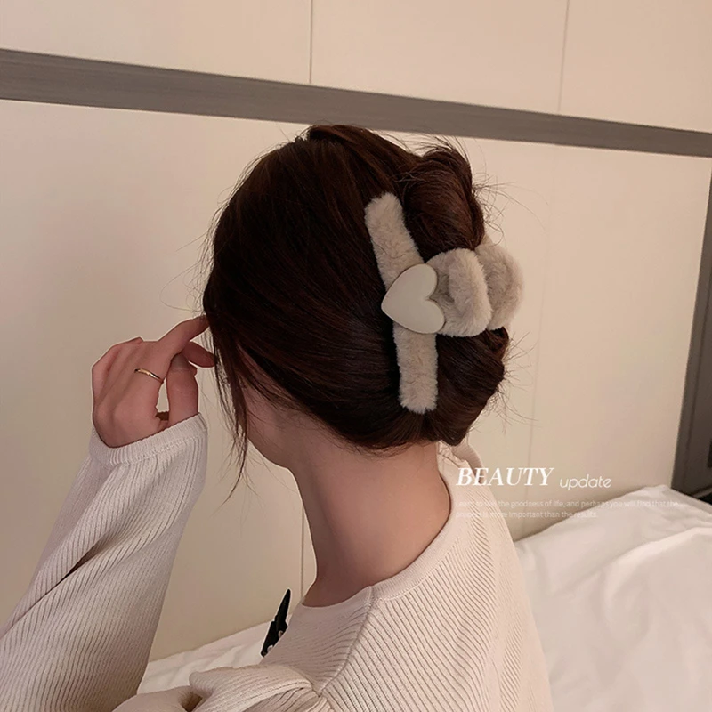 

Осенне-зимний Корейский Dongdaemun любовь плюшевая искусственная фантазия дикая задняя головка симпатичный зажим