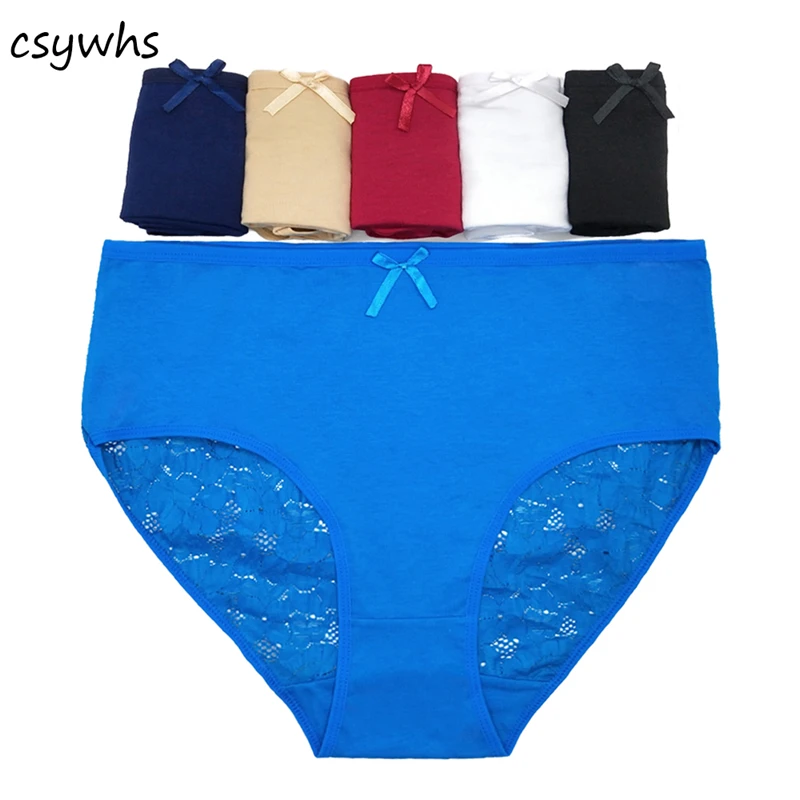 Женские кружевные трусы CSYWHS прозрачные трусики средней посадки с цветочным
