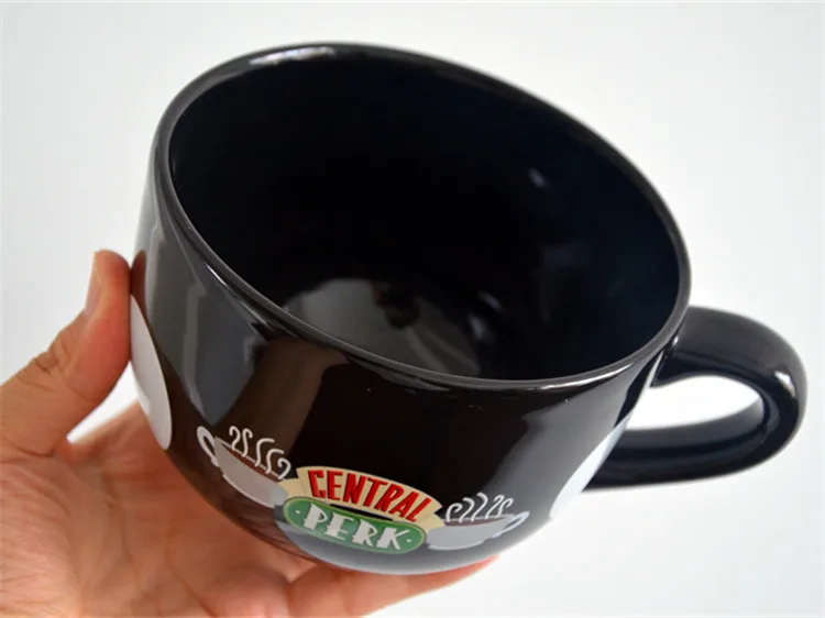 ТВ серии друзья Керамика Кофе кофейная кружка в виде новый черный с героями
