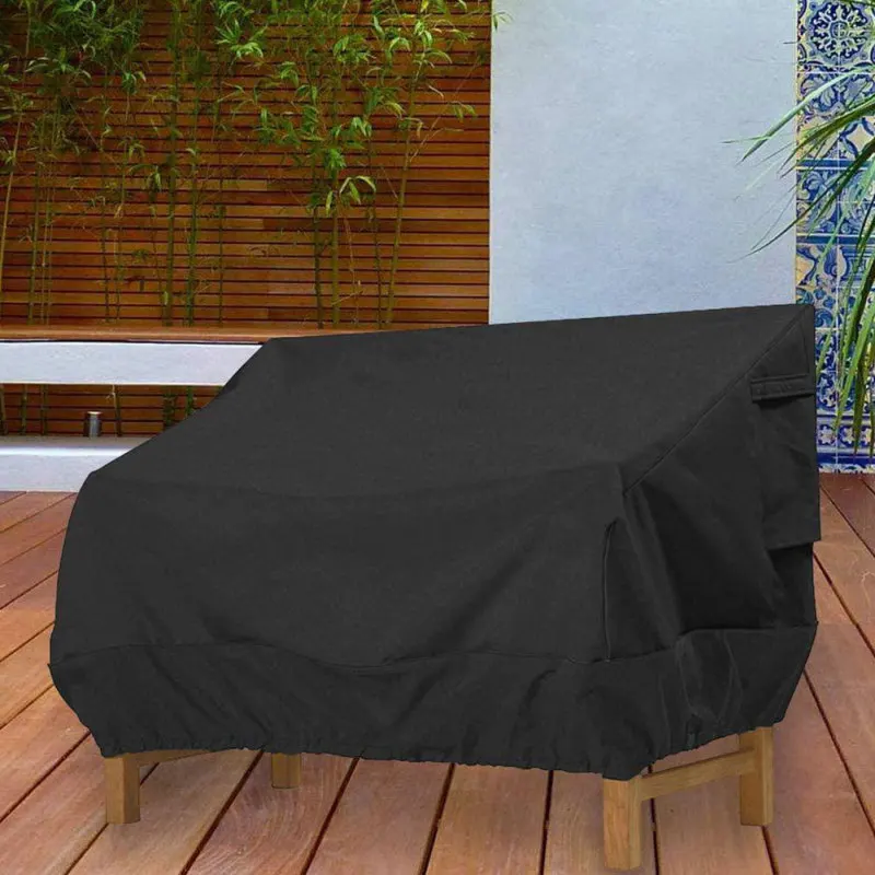 

Двойное сиденье, покрывало для садовой мебели 210D, защитный чехол для двора, дивана, водонепроницаемый пылезащитный чехол для сада