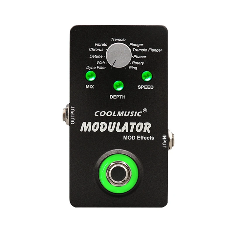 

COOLMUSIC 1 Pcs Electric Guitar Modulator Effect Pedal & 1 Pcs A-MT6 Digital Distortion Guitar Effect Bass Pedal
