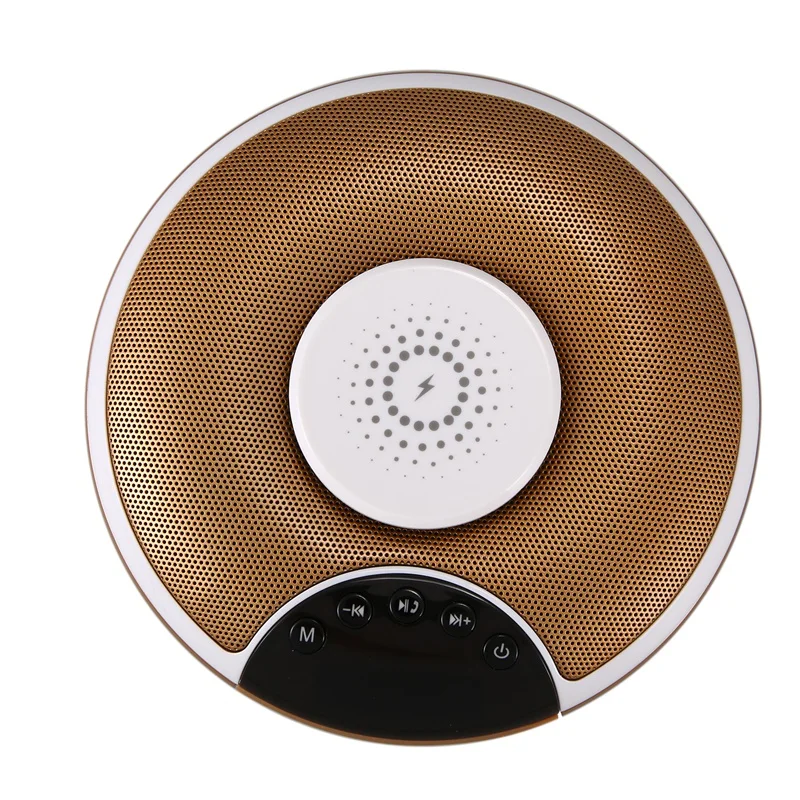 НЛО Творческий смарт Bluetooth динамик беспроводной зарядки Индукционная карта