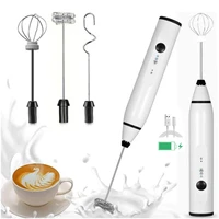 milk frother mini handheld milk foamer chargeable eggbeater chocolatecappuccino stirrer portable blender kitchen baking tool