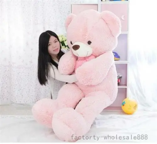 

63'' Pink Teddy Bear Plush Toy Giant Aniaml Doll Cushion Valentine Birthday Gift Toys For Children Cute Plush