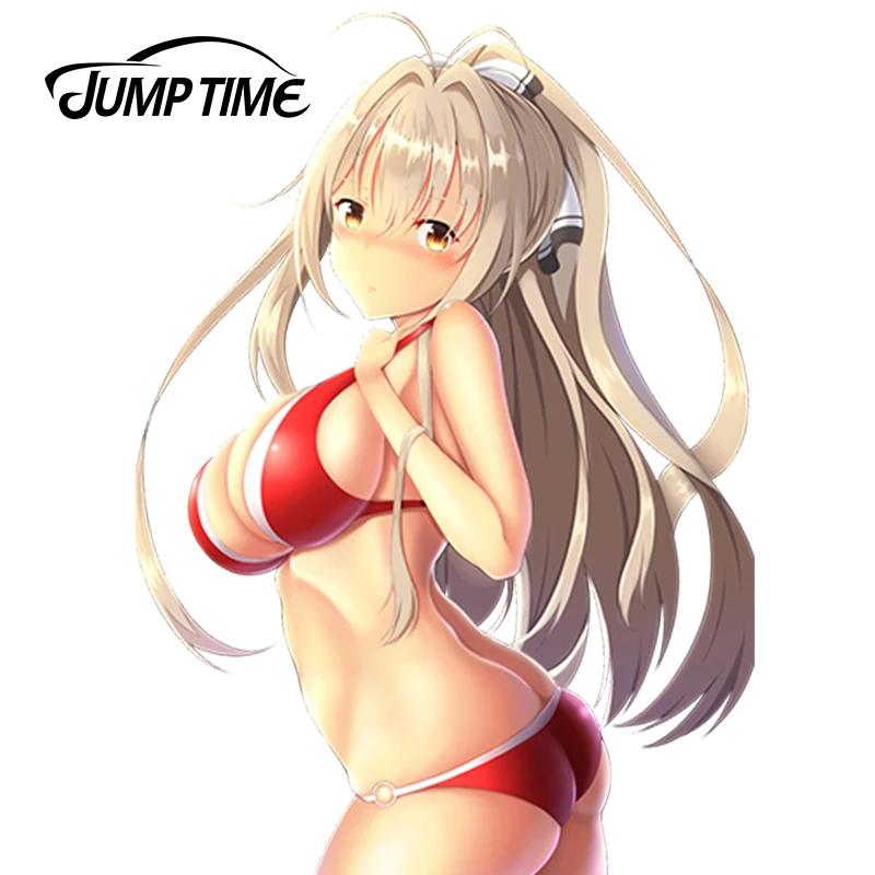 JumpTime 13 см x 9 2 стайлинга автомобилей Супер пикантные Красота мультфильм модель