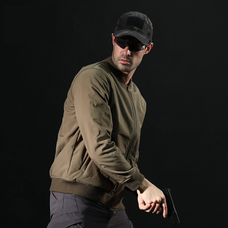 Куртка-пилот Мужская Флисовая тактическая Водонепроницаемая камуфляжная куртка