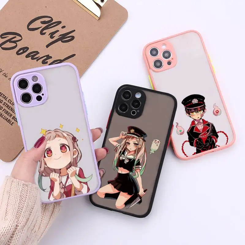 

Anime Hanako Kun Yugi Phone Case For iPhone 12 11 Mini Pro XR XS Max 7 8 Plus X Matte transparent Back Cover