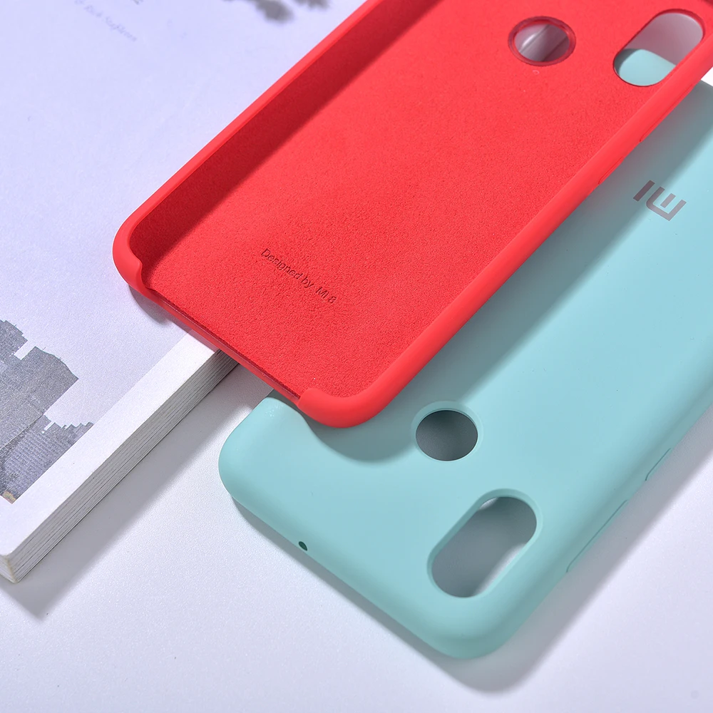 Чехол для Xiaomi Mi8 из жидкого силикона Водонепроницаемый Мягкий чехол ТПУ телефона
