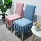 Чехол для стула из плотной ткани, эластичный, из спандекса, для столовой, кухни, банкета, домашнего декора