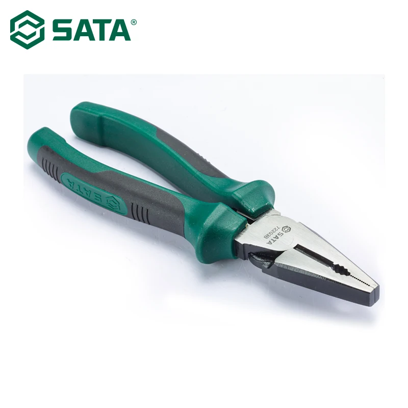 SATA Tool 8'' Wire pliers High Leverage Combination Pliers Cable Stripper Cutter Pliers 72203B