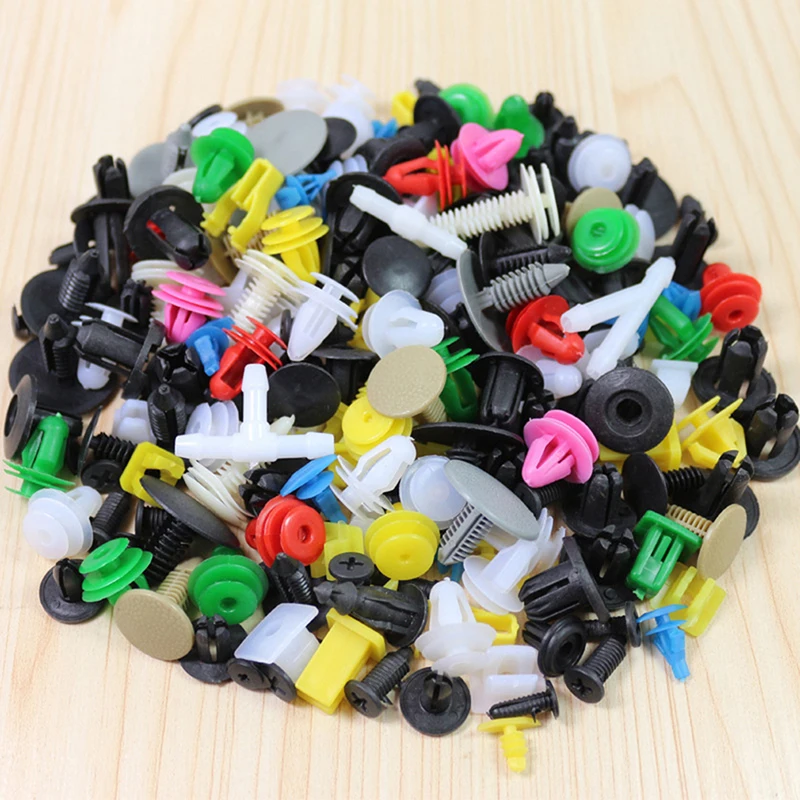 

100pcs/set Universal Mixed Car Various Plastic Rivet Fastener Door Push Pin Auto