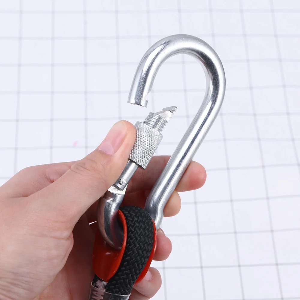 

10M 10mm Thickness Tree Climbing Safety Sling Rappelling Rope Auxiliary Cord Equipment (Black)