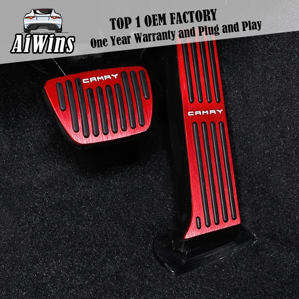 

Aiwins Car styling For Toyota Camry 2018-2019 Car Accelerator Gas Pedal Brake Pedal Non Slip Pedal Pads Cover