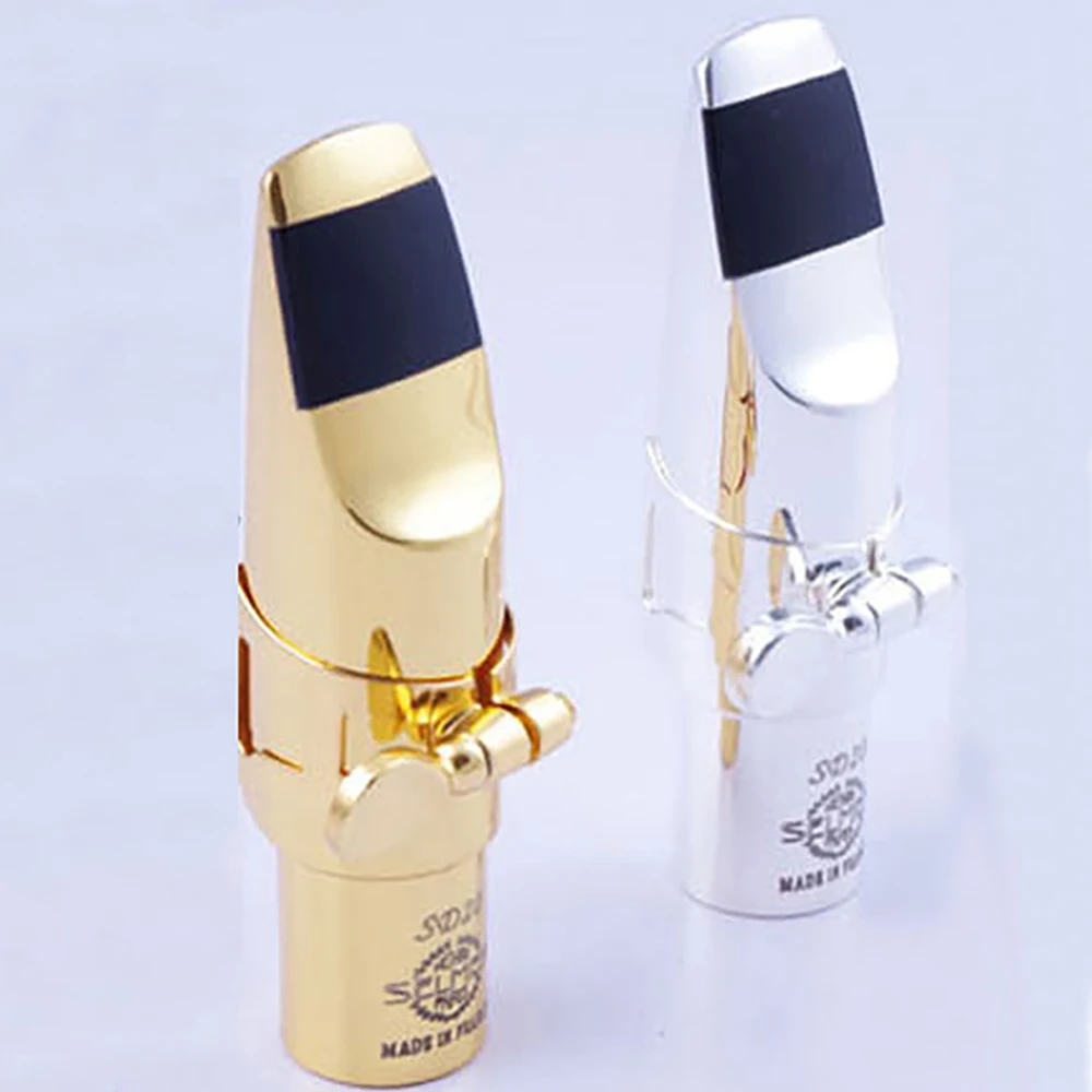 

New MFC Professional Tenor Soprano Alto Saxophone Metal Mouthpiece SD20 Gold Plating Sax Mouth Pieces Accessories Size 5 6 7 8 9