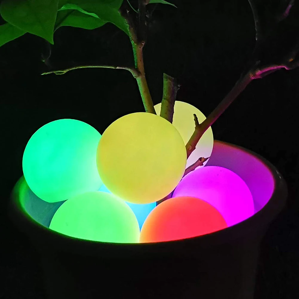 

8cm Floating Pool Lights Rgb Color Changing Led Ball Lights Ip68 Waterproof Cell Hot Tub Night Lights For Outdoor Garden