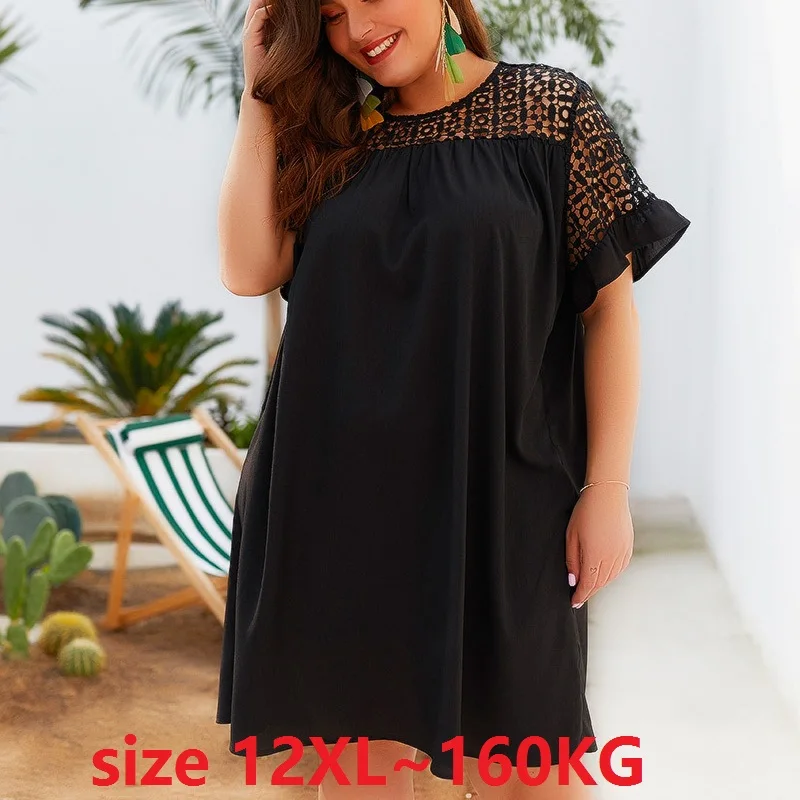 Женское летнее Цветочное платье 9XL 10XL 11XL 12XL 160 кг женское Повседневное с большим